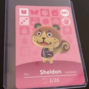 ☘️5/$25 Animal Crossing Amiibo Card Sheldon